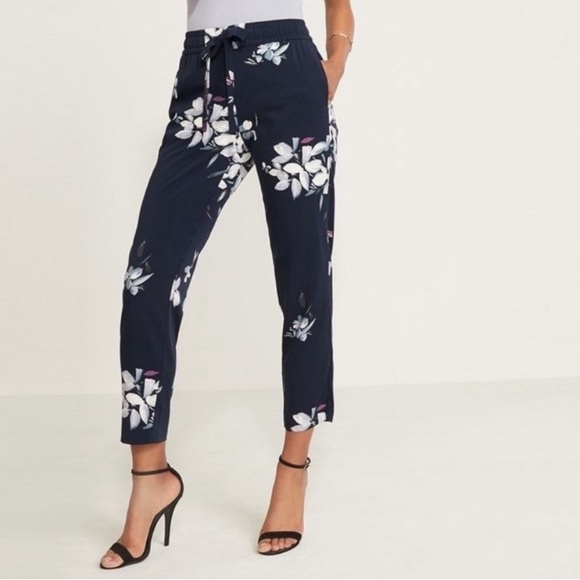 Dynamite Soft Sacha Jogger Navy Blue Floral - Picture 2 of 4